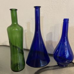 Vintage Glass Bottles(3)