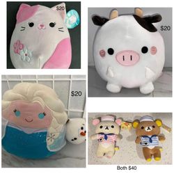 Plushies For Sale $20