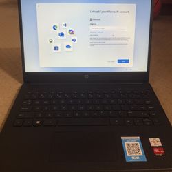HP - 14" Laptop - AMD Athlon Silver 3050U- 4GB Memory - 128GB SSD - WiFi-Bluetooth- Jet Black