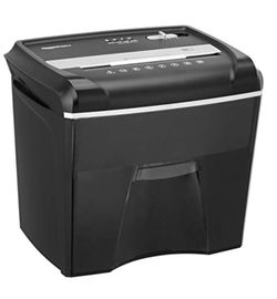 Amazon Basics 12-Sheet Cross-Cut Junk Mail, CD, and Credit Card Shredder with Pullout Basket
