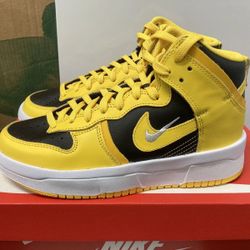 2021 Nike Dunk High Top Goldenrods Black Yellow 
