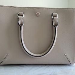 Tory Burch Emerson Women's Small Top Zip Tote Handbag