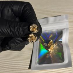 24k Dipped Flower Earrings