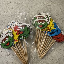 Elmo Cupcake Toppers Sesame Street 