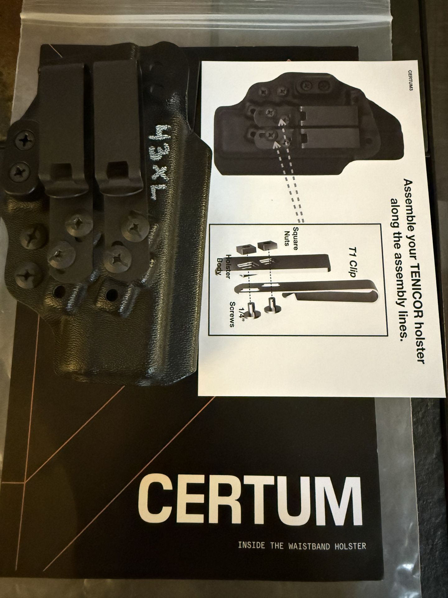 TENICOR Certum3 AIWB CC holster