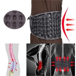 Decompression Back Belt, Back Brace Back Support, Size for 29-49in Waists (Black)