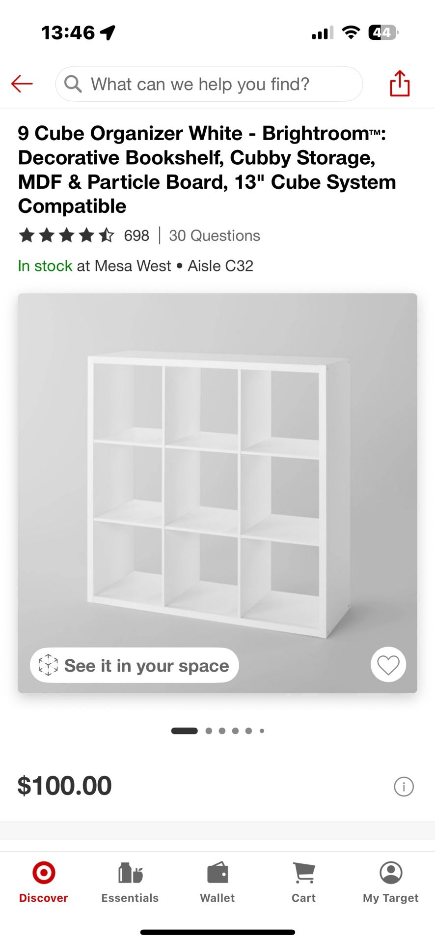 Cube Shelf Organizer