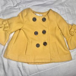 Max Studio, pea coat, mustard, yellow