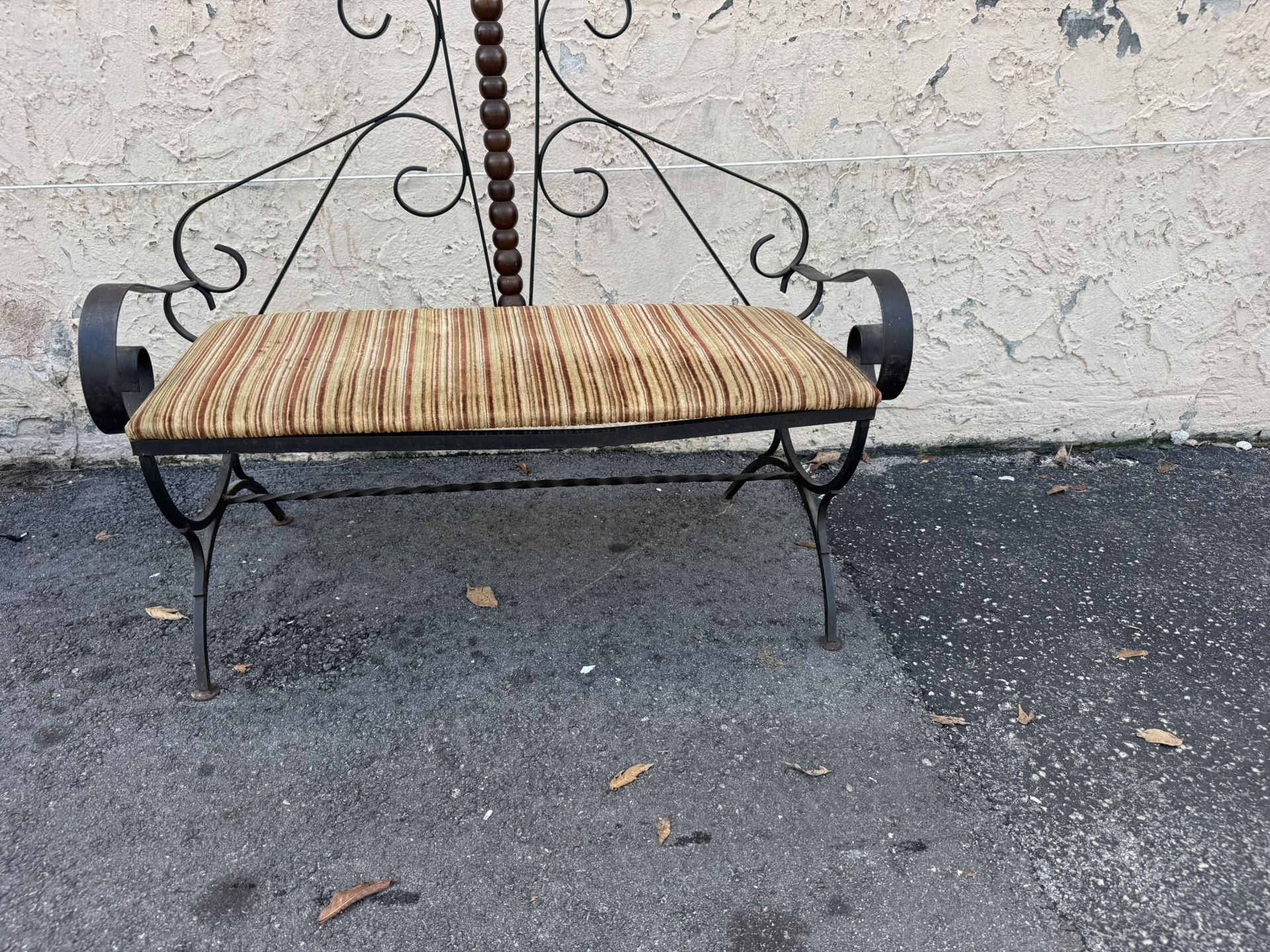 A bench with a soft surface.