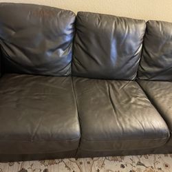 Leather Sofa $50