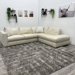 Leather Sectional Couch - Free Delivery