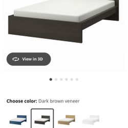 IKEA Queen Bed Frame With Mattress 