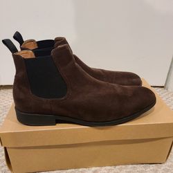Mens H&M Brown Suade Boots 