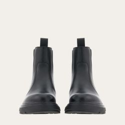 Men’s Ferragamo Doran Black Chelsea Boot Size 9 M