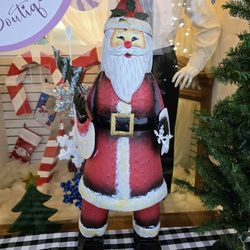 3 Ft. Metal Santa
