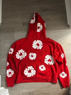 Red Denim Tears The Cotton Wreath Sweatshirt