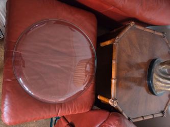 Convex glass platter