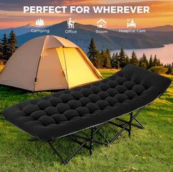 Brand new in box!Camping Cot for Sleeping 75*28" Heavy-Duty 1200D Oxford Foliding Cots for Adults Portable with Mattress for Guest, Travel, Hiking,