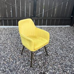 2 Yellow Velvet Chairs