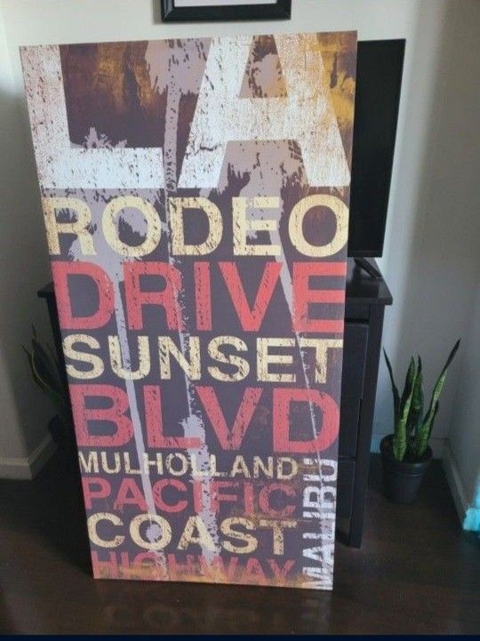 Canvas Art LA Extra Large