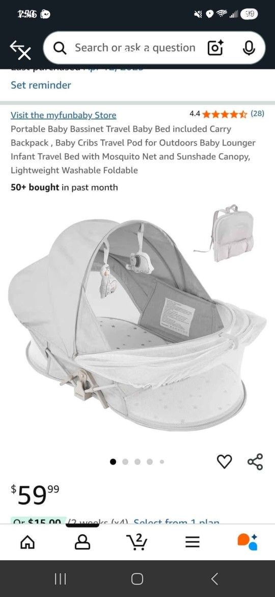 Portable Baby Bassinet