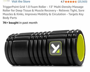 TriggerPoint Grid 1.0 Foam Roller - 13" Multi-Density Massage Roller for Deep Tissue & Muscle Recovery
