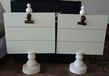 2 Wooden Clipboard Signs