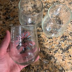 Enjoy Every Moment Stemless Glasses 