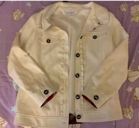 Kinloch Anderson Scotland Ivory Jacket Coat One Size (size 6/8 Fits)