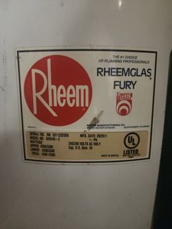 Rheem water heater