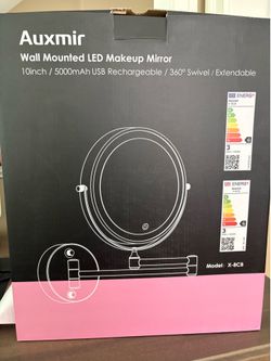 Lighted double sided mirror