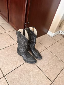 Leather cow boy boots