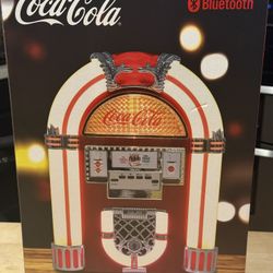 Coca Cola Retro Jukebox Bluetooth Speaker-Brand New Never Opened