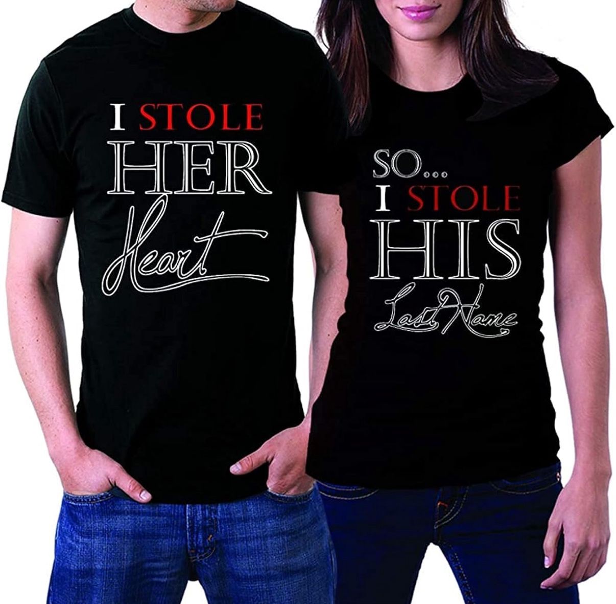 Matching Shirts for Couples, Set for Husband & Wife