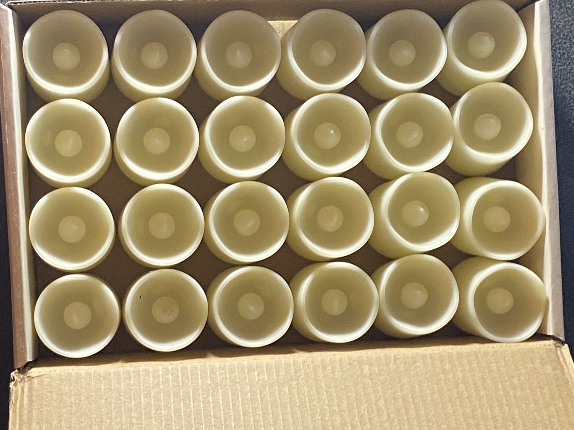 SHYMERY Flameless Votive Candles,Flameless Flickering Electric Fake Candle,24 Pack 200+Hour Battery Operated LED Tea Lights in Warm White for Wedding,