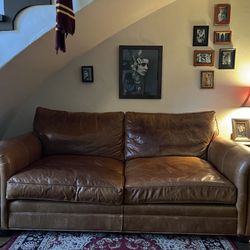 Large Leather Sofa 
