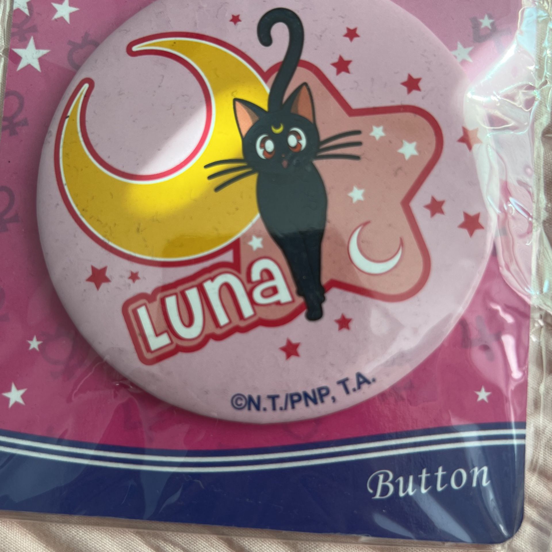 Sailor Moon Luna Button 