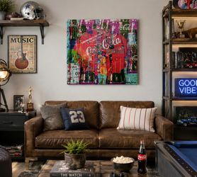 Coca-Cola Pop Art Canvas – 36” x 36”