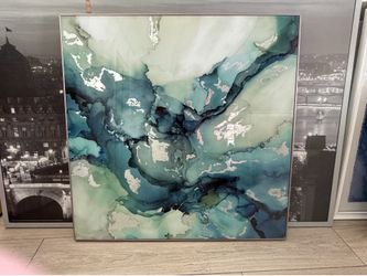 Blue and silver picture for sale