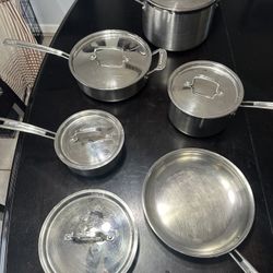 Cuisinart 12-Piece MultiClad Pro Triple Ply Stainless Steel Cookware Set