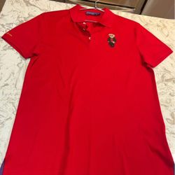 Ralph Lauren Purple Label Red Slim Fit Sunglass Collection Polo Bear Shirt NWT