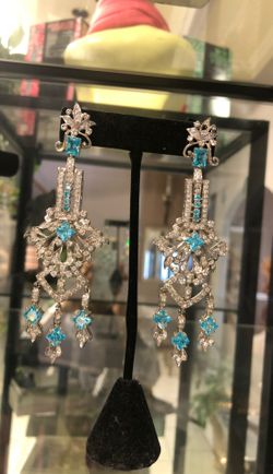 Beautiful blue earring