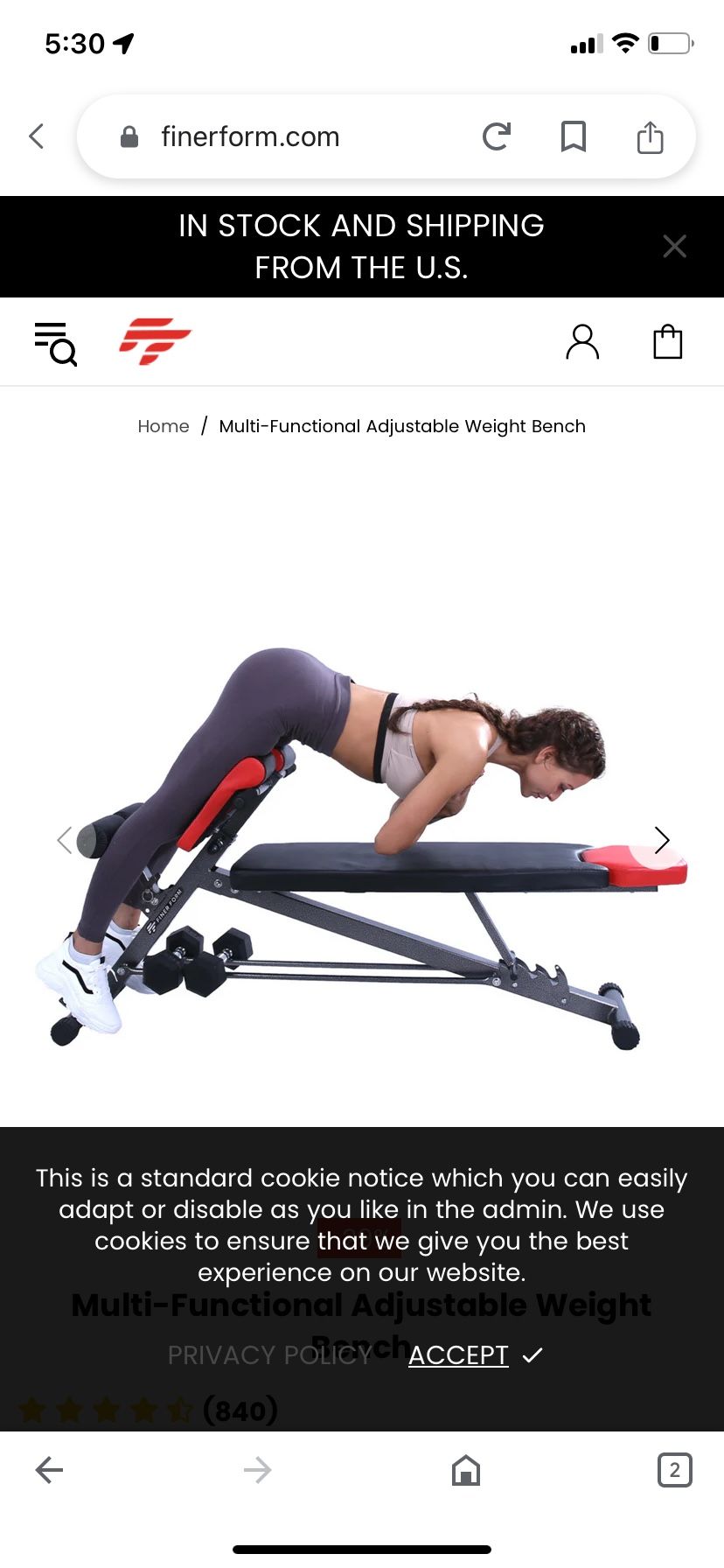 Multi-Functional Adjustable Weight Bench