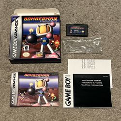 Bomberman Tournament Gameboy Advance GBA Complete CIB w/ Box Manual Inserts
