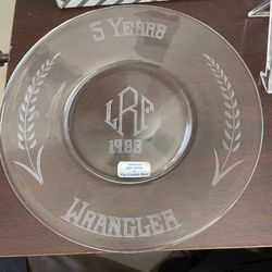 Wrangler 5 Year Plate-$10
