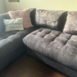 Reduced-Cindy Crawford Microfiber Sectional Sofa