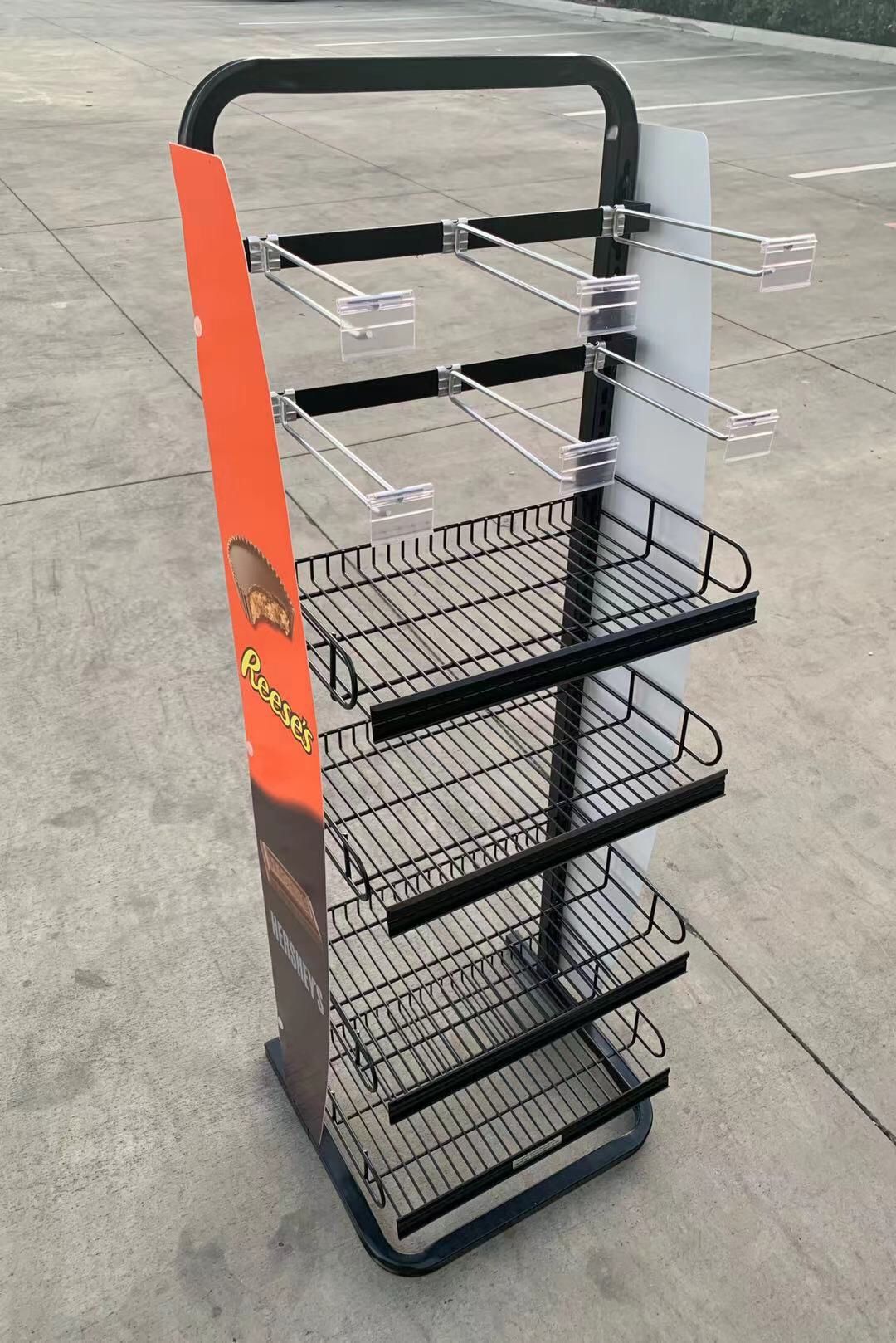 NEW 17x16x52 Inch Tall Commercial Retail Conveninece Store Product Candy Snack Rack Merchandise Shelf swapmeet restaurant store