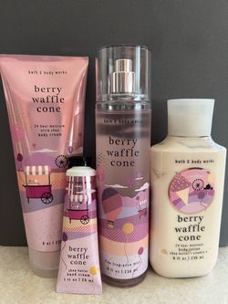 Bath & Body Works Berry Waffle Cone 4-Piece Set