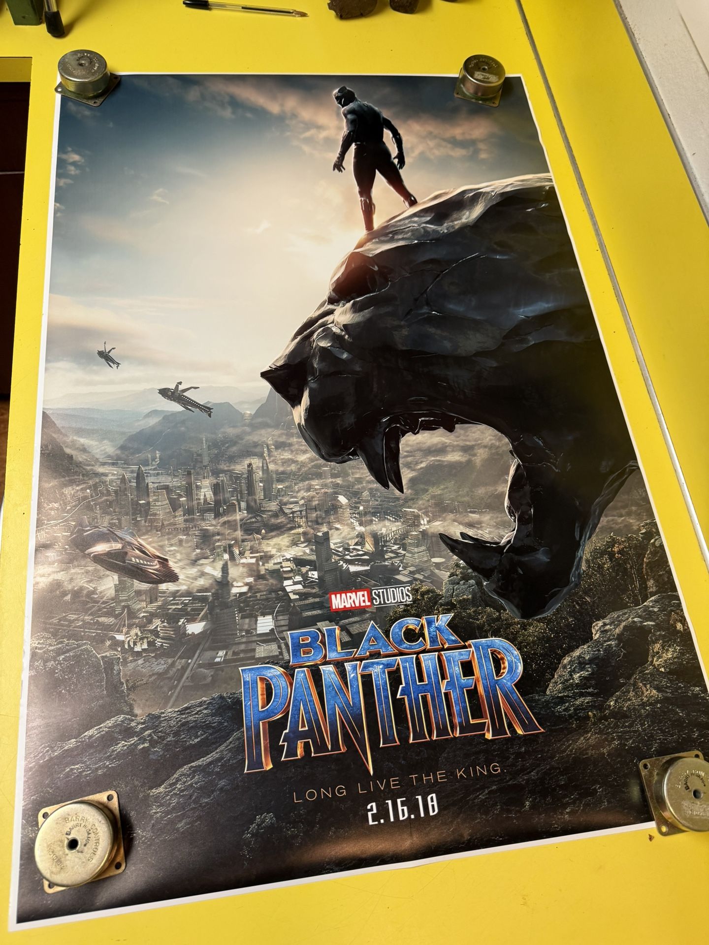 Black Panther Marvel Studios movie poster 2018 24 x 36”