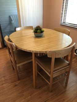 Table SOLD! 4 padded chairs still available!
